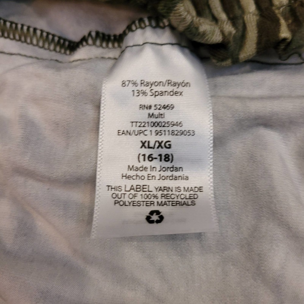 Time And True Women's Palm Print Elastic Waist Kn… - image 6